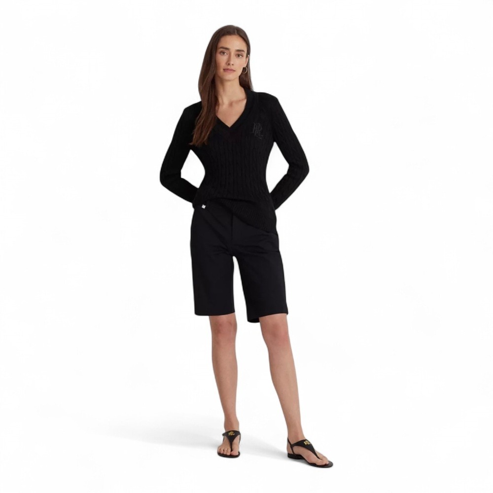 Ralph Lauren Black Tailored Bermuda‎ Shorts Size 6 NWT